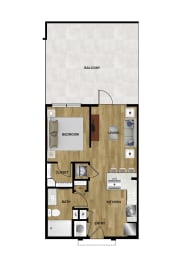1 bed, 1 bath, 562 sqft, $1,206