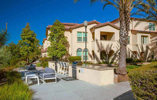 Grill area at Ocean Air, San Diego, 92130