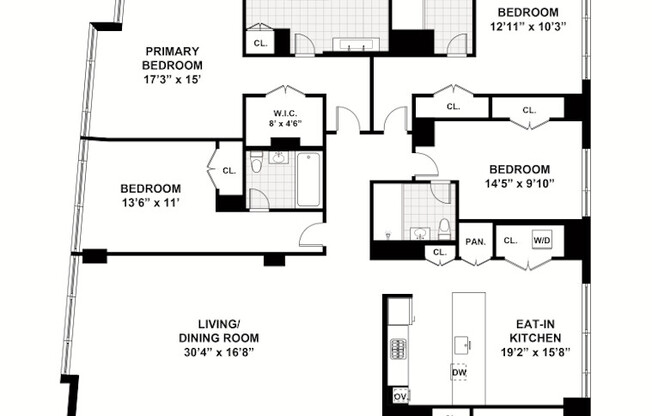 5 beds, 5 baths, 2,717 sqft, $30,000, Unit 19J