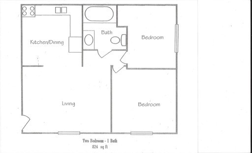 2 beds, 1 bath, 794 sqft, $1,109, Unit 1678-04