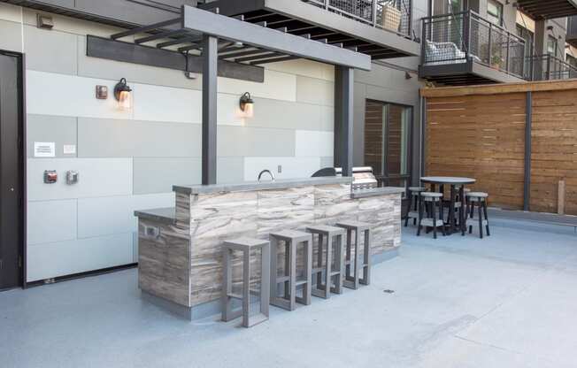 outdoor kitchen