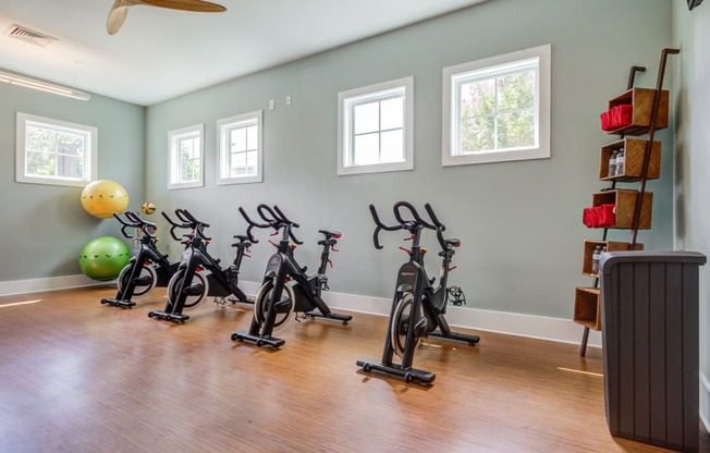 fitness center with equipment