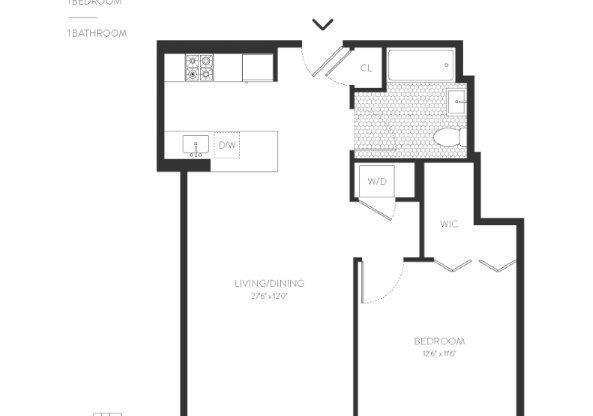1 bed, 1 bath, 712 sqft, $5,250, Unit 602