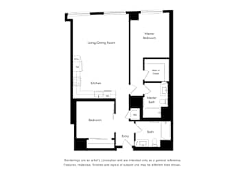 2 beds, 2 baths, 998 sqft, $3,785