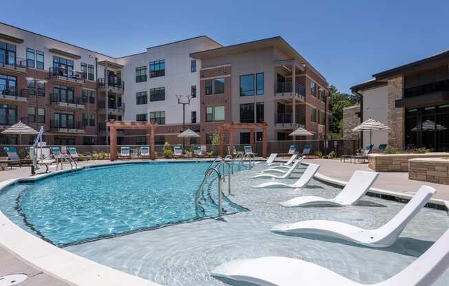 Pool area at Link Apartments® Linden, North Carolina, 27517