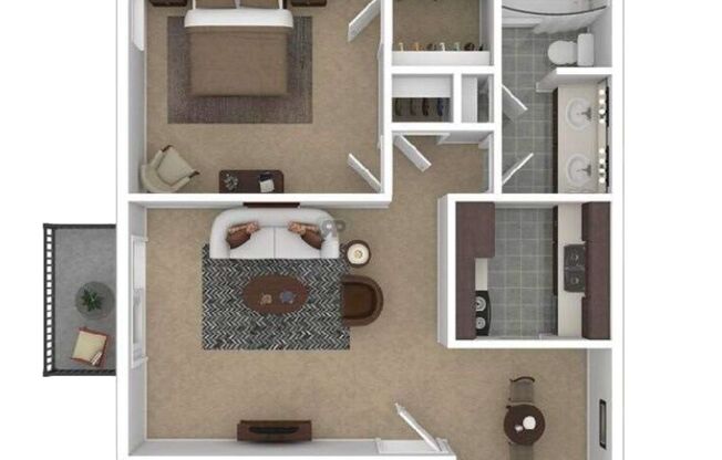 1 bed, 1 bath, 750 sqft, $975