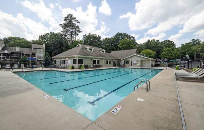 the swimming pool at our apartments