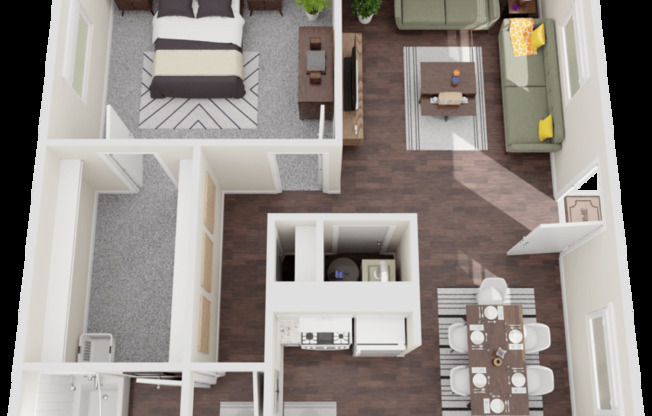 1 bed, 1 bath, 732 sqft, $1,395