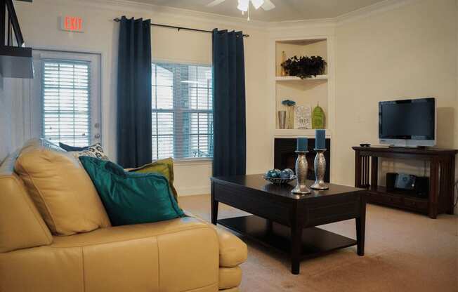 Living Room at Stone Gate Apartments, Spring Lake, NC