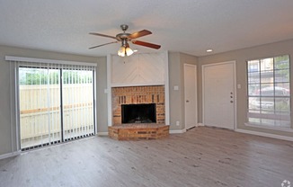 Fielders Crossing Living area with Fireplace