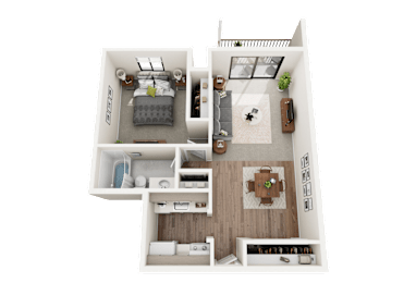 1 bed, 1 bath, 750 sqft, $995