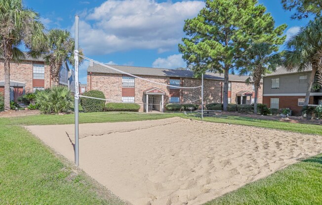 Sand volleyball court at Magnolia apartments in Shreveport, LA