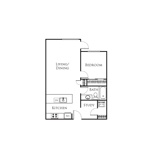 1 bed, 1 bath, 748 sqft, $2,003, Unit 221