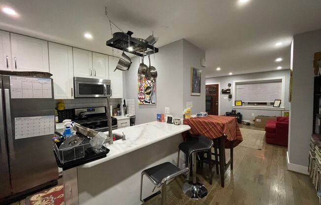 Spacious 2BR Townhouse with Backyard & Bonus Basement – SE DC – $3,850 +Utilities