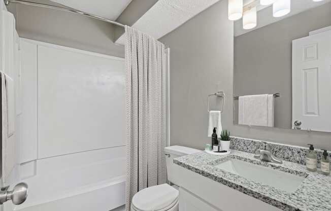 our apartments offer a bathroom with a bathtub