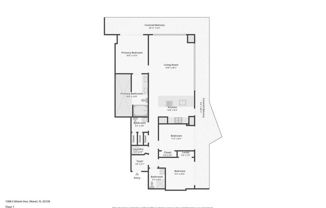 3 beds, 2 baths, 1,154 sqft, $6,000, Unit # 1706