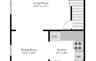 2 beds, 1 bath, $1,955, Unit 104 Perry Drive