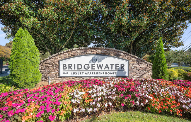 Monument Sign at Bridgewater Apartments, Duluth
