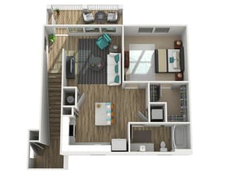 1 bed, 1 bath, 755 sqft, $898