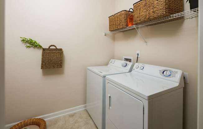 Washer And Dryer In Every Homes at Abberly Pointe Apartment Homes by HHHunt, Beaufort, South Carolina
