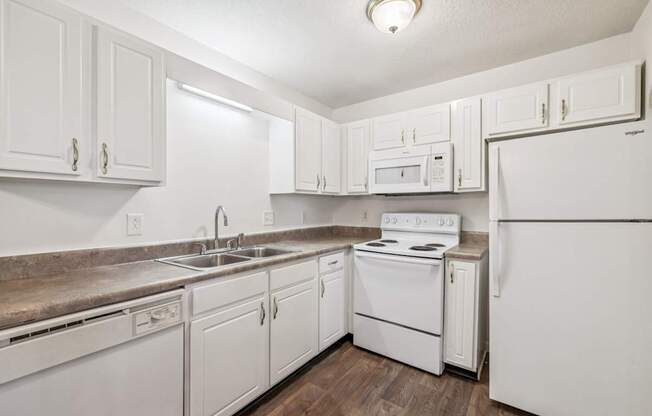 Kitchen with White Cabinetry