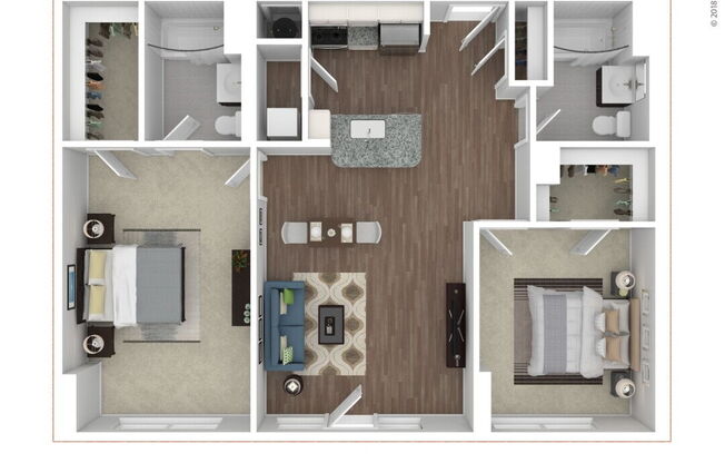 2 beds, 2 baths, 988 sqft, $3,150