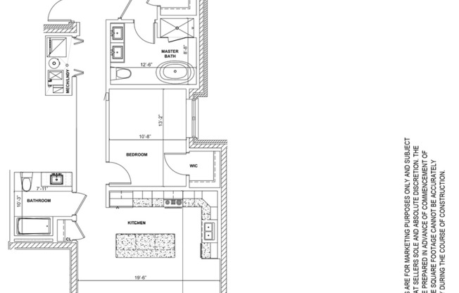 2 beds, 2 baths, 1,230 sqft, $2,387, Unit 810-2E