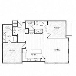 2 beds, 2 baths, 1,447 sqft, $2,284