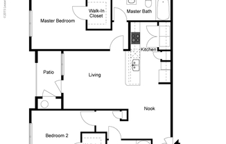 2 beds, 2 baths, 1,124 sqft, $1,645