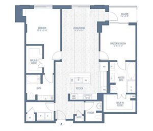 2 beds, 2.5 baths, 1,434 sqft, $3,595
