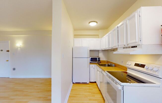 Lovely Studio Apartment In Historic Building- New Kitchen Appliances, Rooftop Lounge, Secured Entrance, & Beautiful Community Grounds