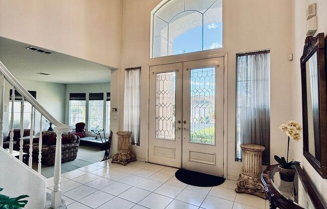 Partially furnished-Lovely 5 bedroom, 3 bath home in Legacy Master Series Community!
