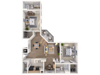 2 beds, 2 baths, 1,147 sqft, $2,484