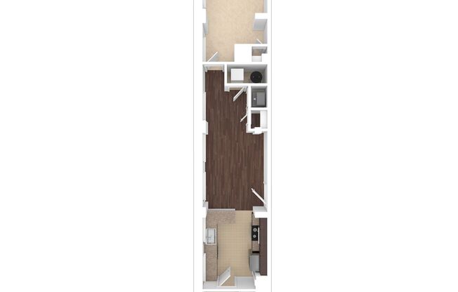 1 bed, 1 bath, 547 sqft, $2,215, Unit H-814