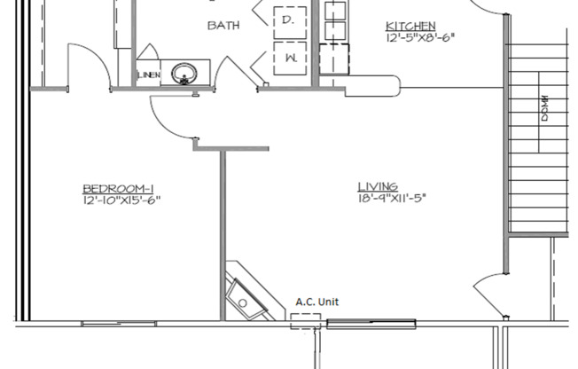 1 bed, 1 bath, 776 sqft, $1,045, Unit 217-13