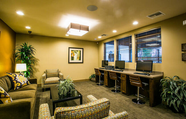 Resident Business Center at Downtown Gilbert Apartments