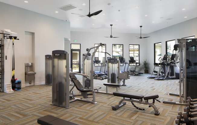 fitness center 1  at Sorano Apartments, Moreno Valley, CA