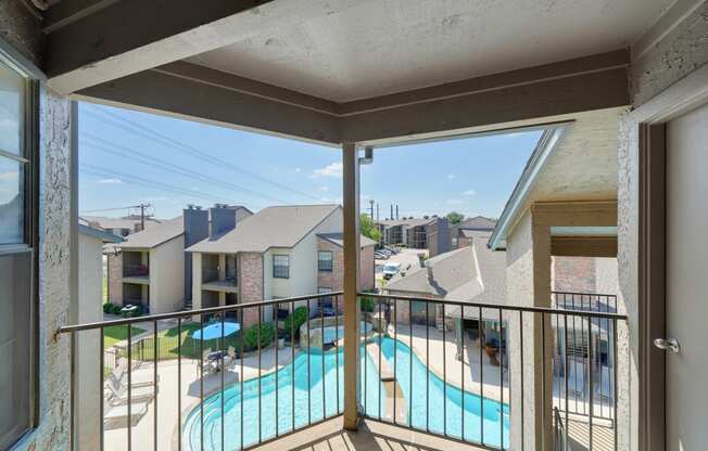 Unit Balcony at Polaris Apartment Homes in Irving, Texas, TX