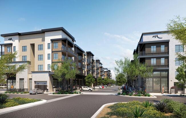 Select apartment homes feature private balconies with city, mountain, and green space views.