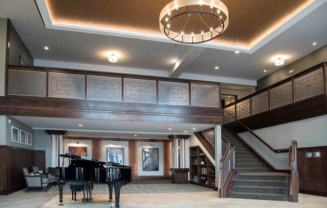 Designed Staircase at The Legends of Columbia Heights 55+ Living, Minnesota