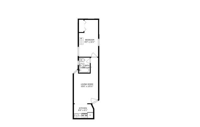 1 bed, 1 bath, $3,300, Unit 1