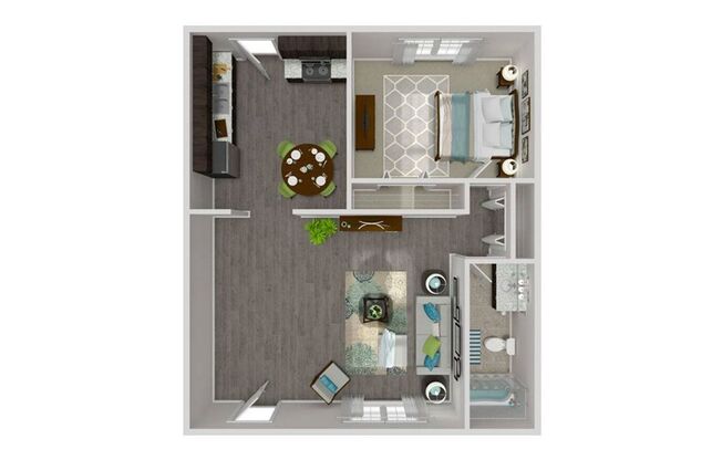 1 bed, 1 bath, 875 sqft, $1,265, Unit A-517