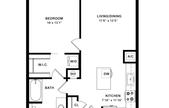 1 bed, 1 bath, 644 sqft, $4,041