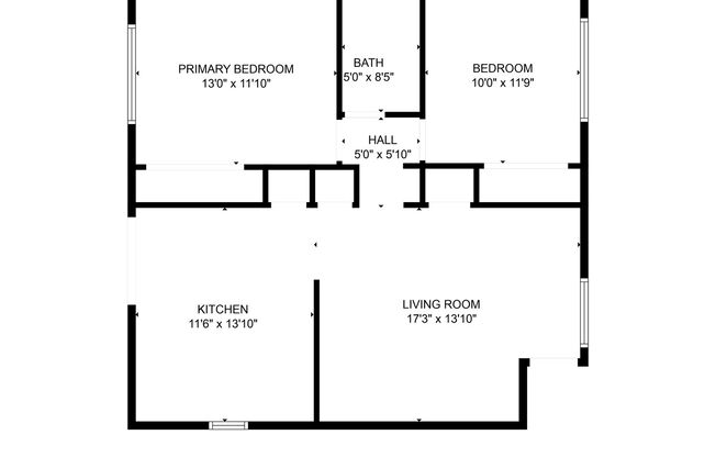 2 beds, 1 bath, $795, Unit 1305 Indian Trail - D