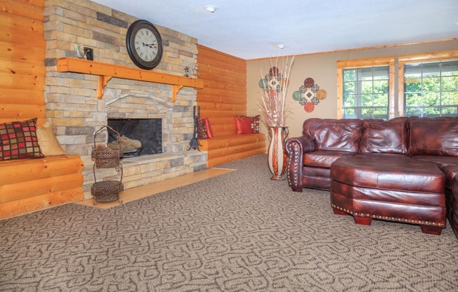 Spacious Living Room at Sheridan Ridge, Overland Park, KS, 66212