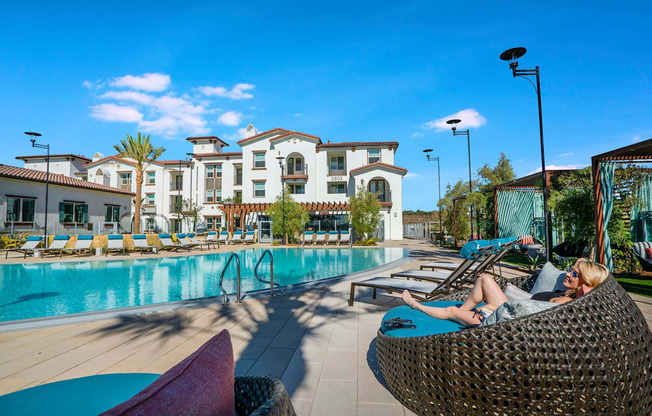 resort style pool at Marisol Apartments