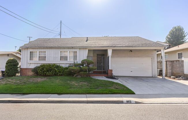Charming 3-Bedroom Single Family Home in Monterey Park – $3,500/month