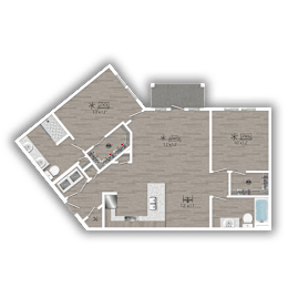 2 beds, 2 baths, 1,156 sqft, $2,640
