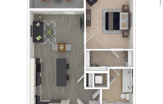 1 bed, 1 bath, 654 sqft, $1,736