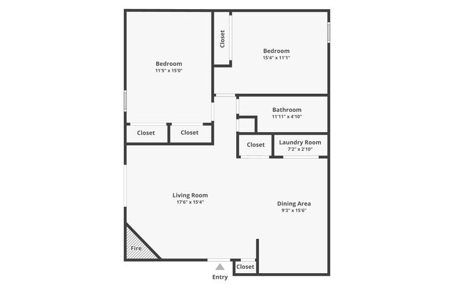 2 beds, 1 bath, $1,850